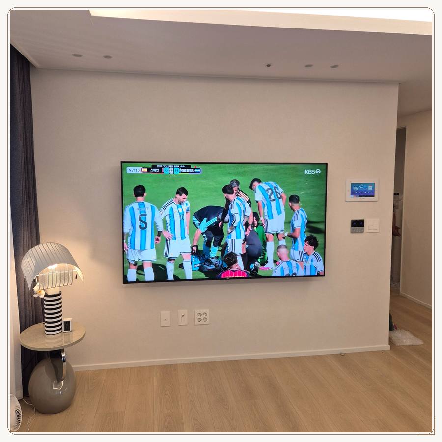 은행동·목감동·하상동·하중동 수평맞춤 벽걸이TV 설치