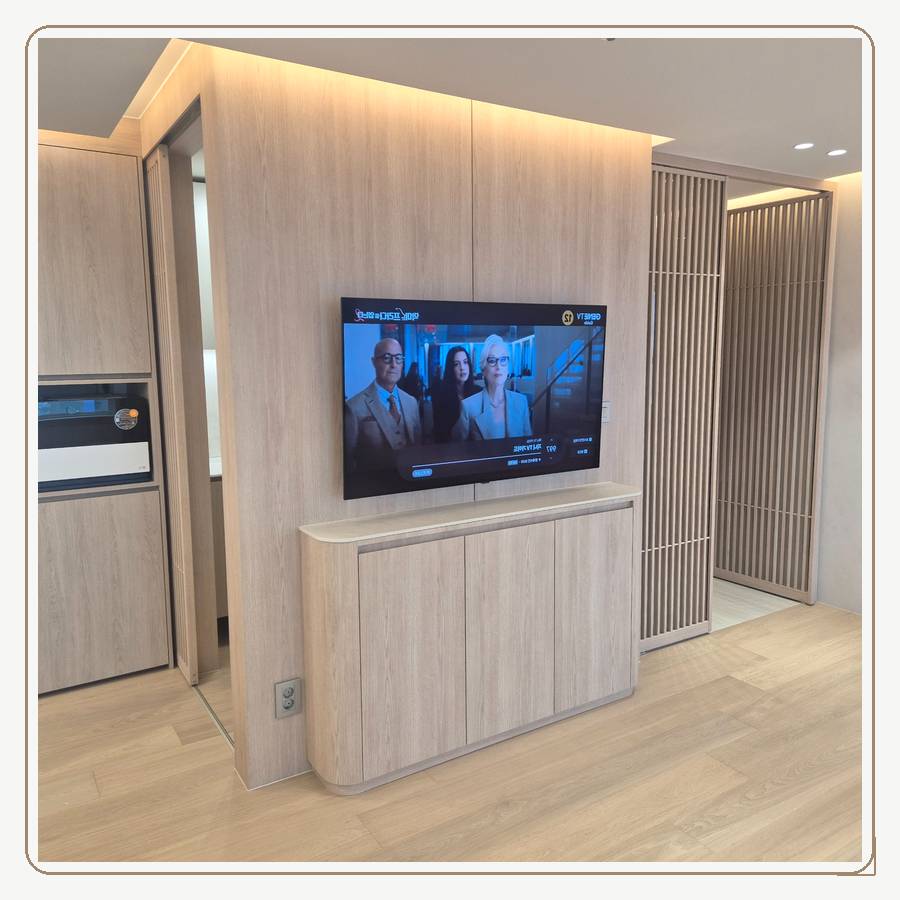 사우동 벽걸이TV 설치